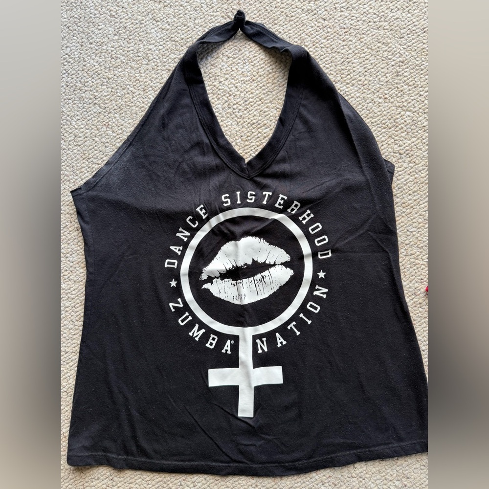 Zumba Fitness Black Dance Sisterhood Tank Top